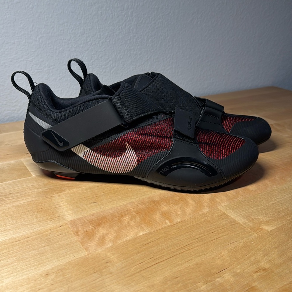 Nike SuperRep Cycle Black Hyper Crimson Cycling Shoes CW2191-008 Men's Size 10.